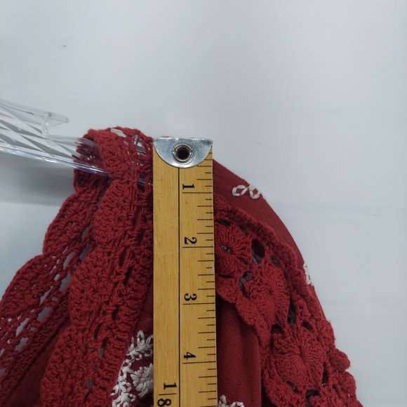 FREE PEOPLE BOHO TIER DRESS BALLON SLEEVE SIZE SMALL - Picture 7 of 14